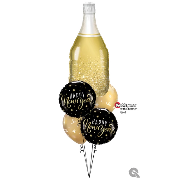 "Bubbles and Sparkle" szilveszteri lufi csokor
