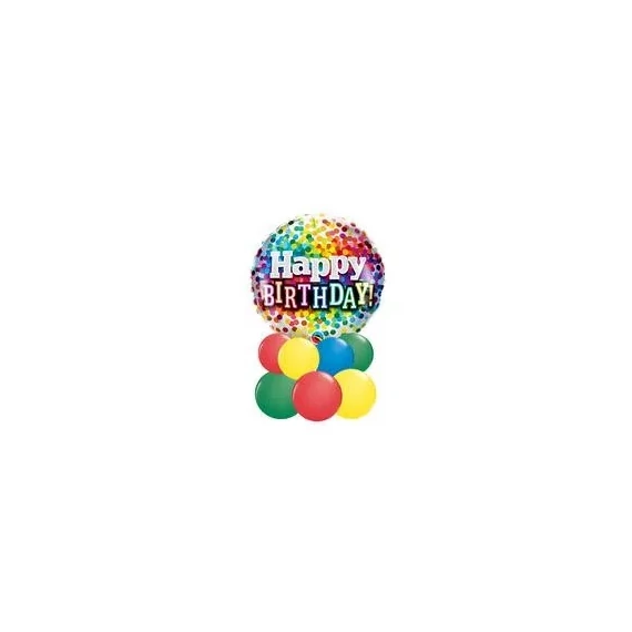 Confetti Birthday asztali léggömb dekoráció