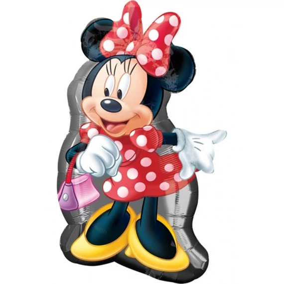 Minnie egér álló fólia lufi, 93 cm