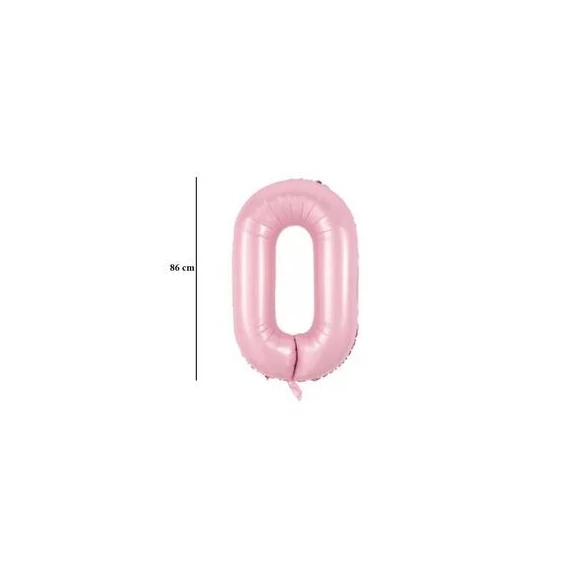 34 inch-es 0 Babarózsaszín Számos Super Shape Fólia Lufi