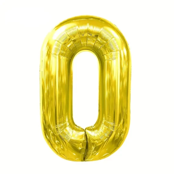 Arany 0. szám, csillogó, 101 cm