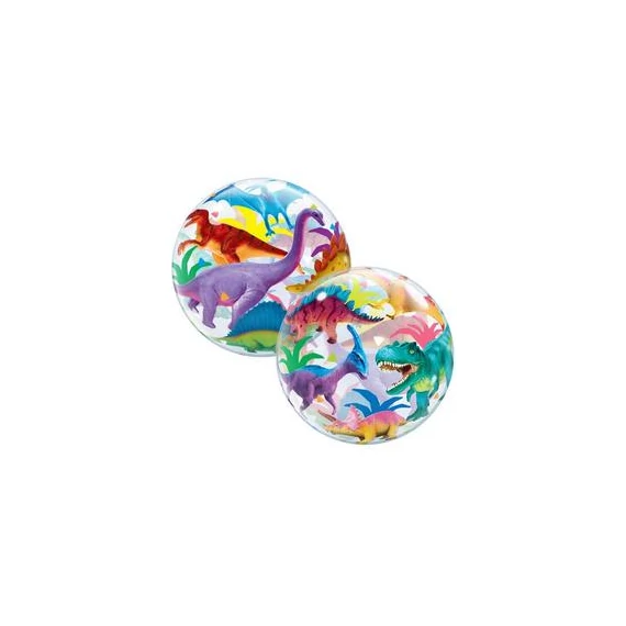 22 inch-es Dínók - Colourful Dinosaur Bubble Lufi