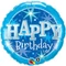 18 inch-es Birthday Blue Sparkle Szülinapi Fólia Lufi
