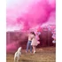 Kép 3/5 - Babaváró partyhoz pink füstgyertya, pirotechnikai party kellék, 2 perces