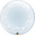 Kép 1/8 - 24 inch-es Stylish Hearts Szives Deco Bubble Lufi
