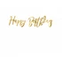 Kép 1/4 - Banner, Happy birthday, arany, 16.5 cm x 62cm