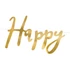 Kép 2/4 - Banner, Happy birthday, arany, 16.5 cm x 62cm