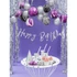 Kép 6/6 - Banner, Happy birthday, ezüst, 16.5 cm x 62cm